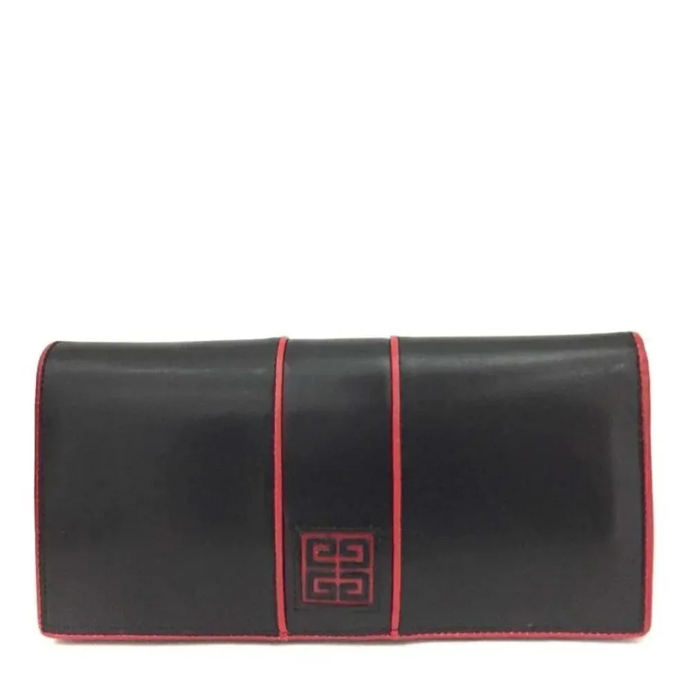 GIVENCHY Logo Leather Long Bifold Wallet/1J6673